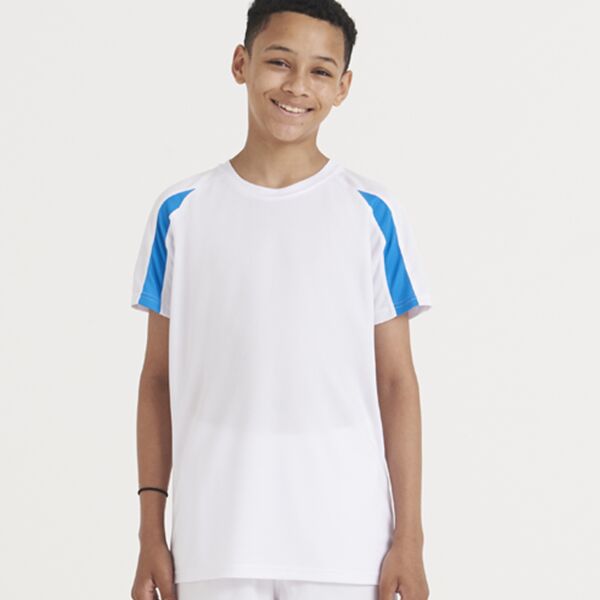 STORES AWDis Kids Cool Contrast T-Shirt Thumbnail